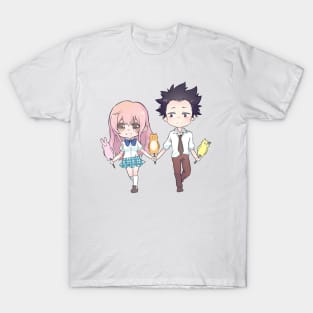 A Silent Voice Nishimiya Shouko and Ishida Shouya T-Shirt